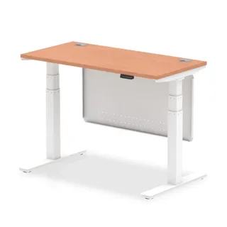 EE - Air Height Adjustable Slimline Desk With Cable Ports