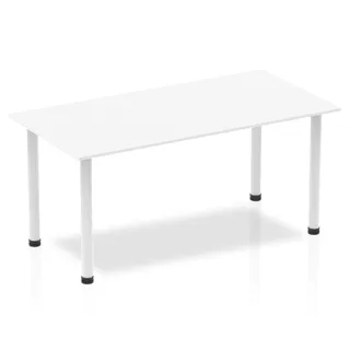 Impulse Straight Table With Post Leg