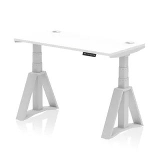 Air Height Adjustable Slimline Desk With Cable Ports