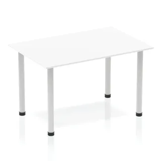 Impulse Straight Table With Post Leg