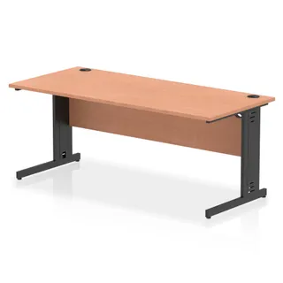 Impulse Straight Desk Cable Managed Leg