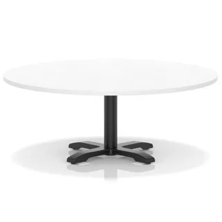 Italia Round Coffee Table With Cross Base