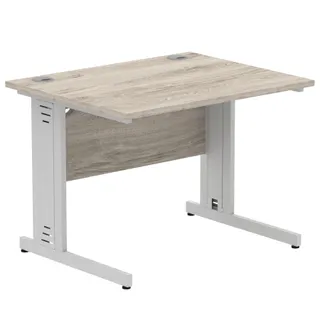 Impulse Straight Desk Cable Managed Leg
