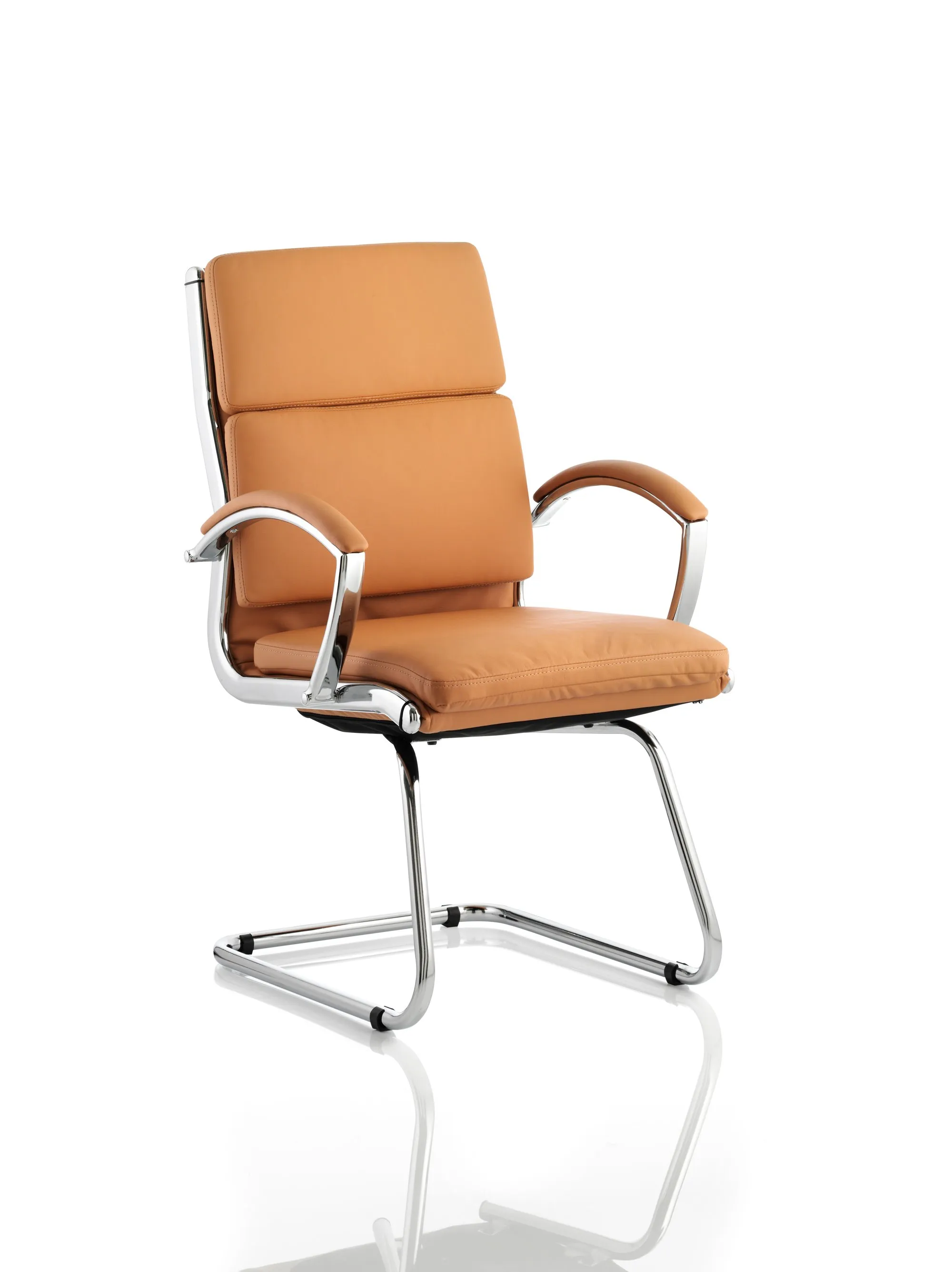 Classic Medium Back Cantilever Visitor Chair with Arms