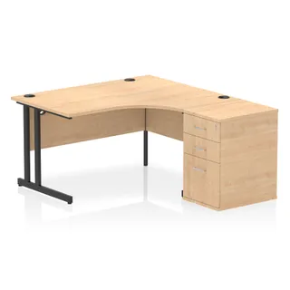 EE - Impulse Cantilever Crescent Desk Workstation