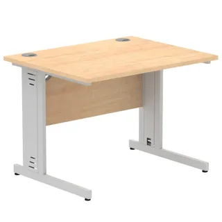 Impulse Straight Desk Cable Managed Leg