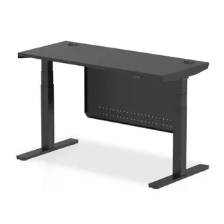 Air Height Adjustable Slimline Desk With Cable Ports