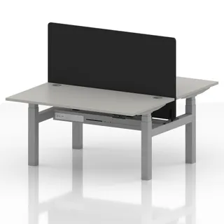 Air Back-to-Back Height Adjustable Bench Desk - 2 Person