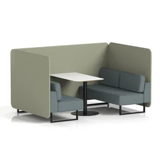 Brixworth Bench Booth in Two Tone