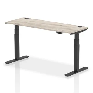 EE - Air Height Adjustable Slimline Desk With Cable Ports