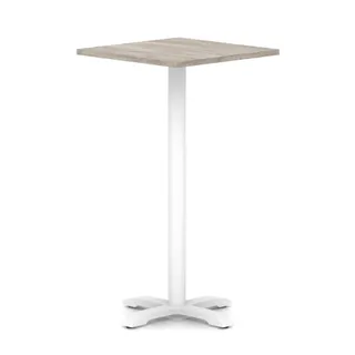 Italia Square Poseur Table With Cross Base
