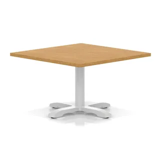 Italia Square Coffee Table With Cross Base