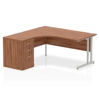 Impulse Cantilever Crescent Desk Workstation