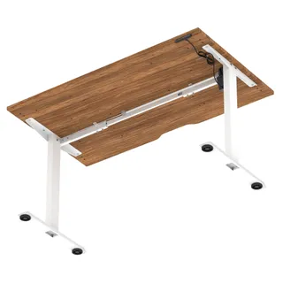 Air Lite Height Adjustable Desk With Scalloped Edge