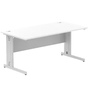 Impulse Straight Desk Cable Managed Leg
