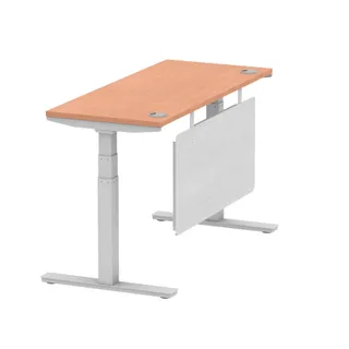 Air Height Adjustable Slimline Desk With Cable Ports