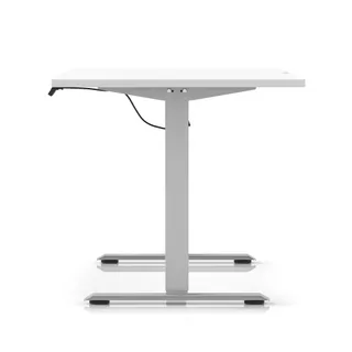 Air Lite Height Adjustable Desk With Scalloped Edge