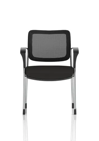 Brunswick Deluxe Medium Back Stacking Visitor Office Chair with Arms