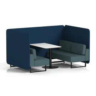Brixworth Bench Booth in Two Tone
