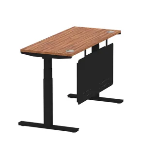 Air Height Adjustable Slimline Desk With Cable Ports