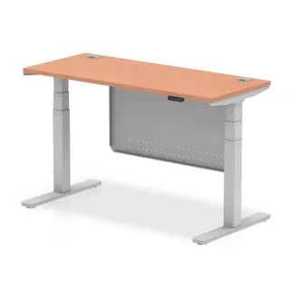 Air Height Adjustable Slimline Desk With Cable Ports