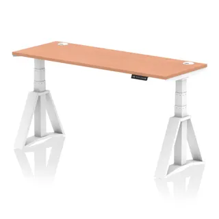 Air Height Adjustable Slimline Desk With Cable Ports