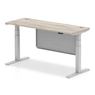 Air Height Adjustable Slimline Desk With Cable Ports
