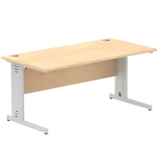 Impulse Straight Desk Cable Managed Leg