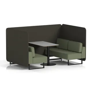 Brixworth Bench Booth in Two Tone