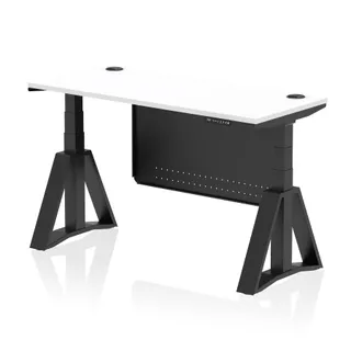 Air Height Adjustable Slimline Desk With Cable Ports