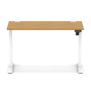 Air Lite Height Adjustable Slimline Desk With Cable Ports