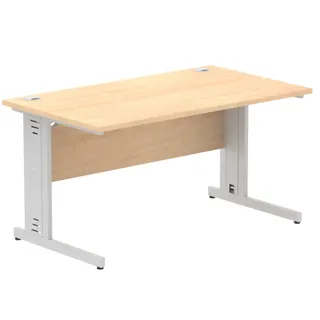 Impulse Straight Desk Cable Managed Leg