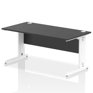 Impulse Straight Desk Cable Managed Leg