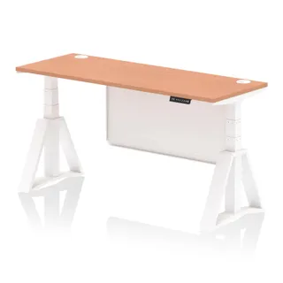 Air Height Adjustable Slimline Desk With Cable Ports
