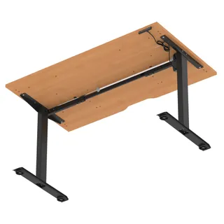 Air Lite Height Adjustable Desk With Scalloped Edge