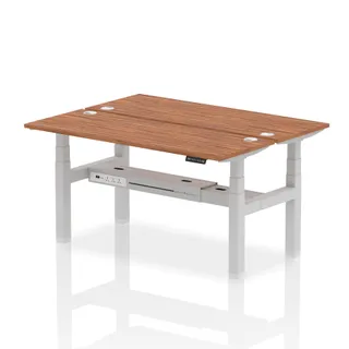 Air Back-to-Back Slimline Height Adjustable Bench Desk - 2 Person