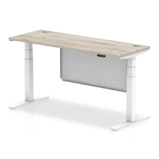 Air Height Adjustable Slimline Desk With Cable Ports