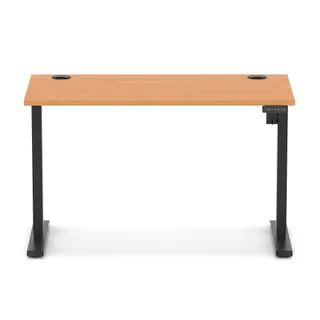 Air Lite Height Adjustable Slimline Desk With Cable Ports