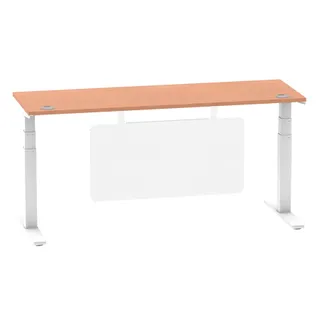 Air Height Adjustable Slimline Desk With Cable Ports