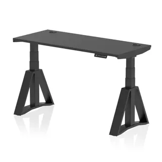Air Height Adjustable Slimline Desk With Cable Ports