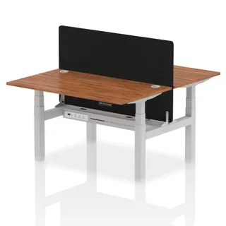 Air Back-to-Back Height Adjustable Bench Desk - 2 Person