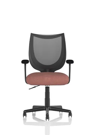 Camden Medium Back Black Mesh Task Operator Office Chair With Arms