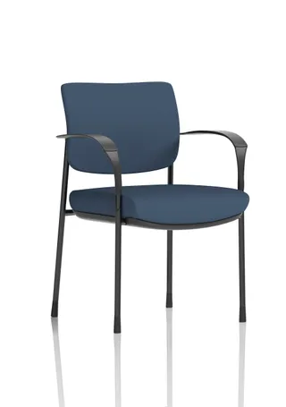 Brunswick Deluxe Medium Back Stacking Visitor Office Chair with Arms