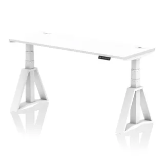 Air Height Adjustable Slimline Desk With Cable Ports