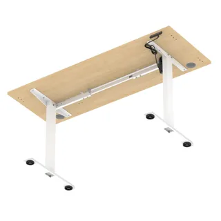 Air Lite Height Adjustable Slimline Desk With Cable Ports
