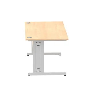 Impulse Straight Desk Cable Managed Leg