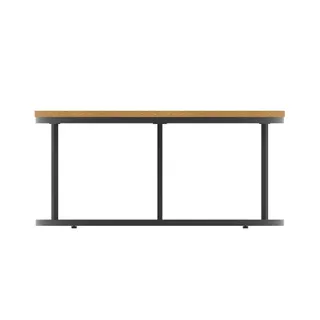 Impulse Round Coffee Table With Metal Frame