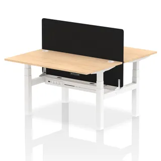 Air Back-to-Back Height Adjustable Bench Desk - 2 Person