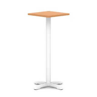 Italia Square Poseur Table With Cross Base
