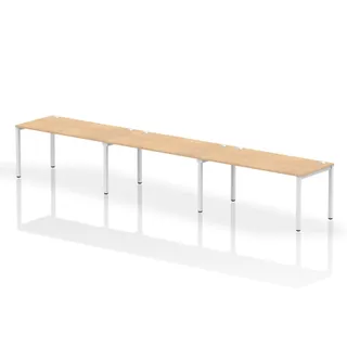 Impulse Single Row Bench Desk - 3 Person